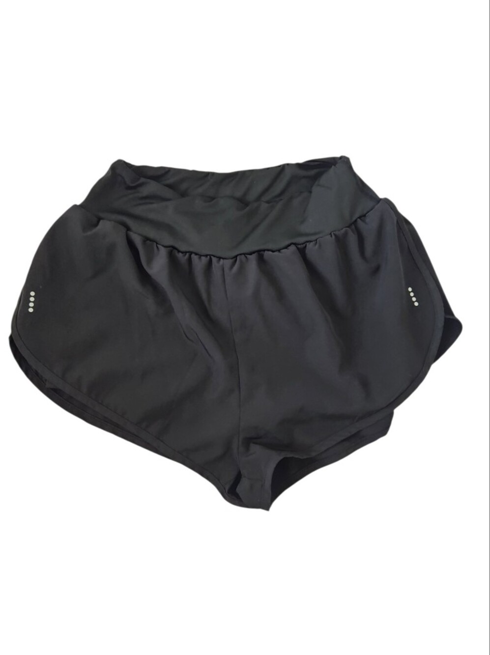 SHEIN Black Womens Sporty Elastic Waist Shorts Small Elastic Waistband Running